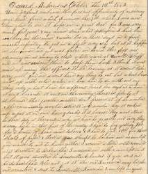 William Elisha Stoker to Elizabeth E. Stoker, October 12, 1862 (Page 1)
