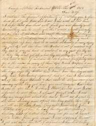 William Elisha Stoker to Elizabeth E. Stoker, November 4-5, 1862 (Page 1)