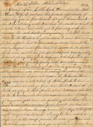William Elisha Stoker to Elizabeth E. Stoker, December 21, 1862 (Page 1)