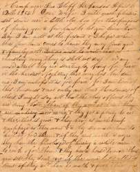 William Elisha Stoker to Elizabeth E. Stoker, April 12, 1863 (Page 1)
