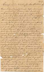 William Elisha Stoker to Elizabeth E. Stoker, October 20, 1863 (Page 1)