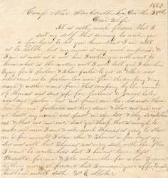 William Elisha Stoker to Elizabeth E. Stoker, December 28, 1863