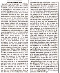 "Douglas-Lincoln," (St. Louis) Missouri Republican, September 2, 1858
