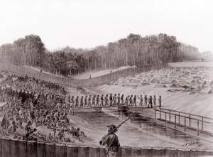 "Counting Us Off," Florence Stockade, Florence, South Carolina, drawing