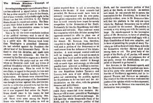 "The Illinois Election - Triumph of Douglas," New York Times, November 5, 1858