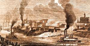 Nashville, Tennessee, 1861, artist's impression