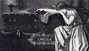 Mourning Abraham Lincoln, April, 1865, Thomas Nast engraving, further detail