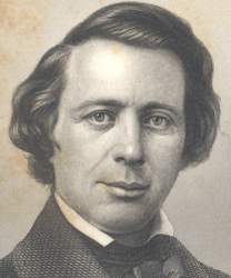Henry Ward Beecher, engraving, detail