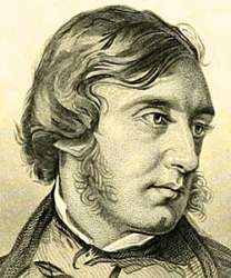 George William Curtis, engraving, detail