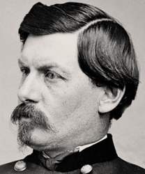George Brinton McClellan, Brady Image, 1862, detail