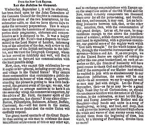 “Let the Jubilee be General,” St. Louis (MO) Republican, August 29, 1858