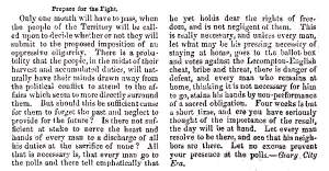 "Prepare for the Fight," Lawrence (KS) Herald of Freedom, July 17, 1858