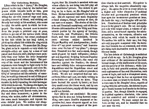 “The Galesburg Debate,” Chicago (IL) Press and Tribune, October 9, 1858