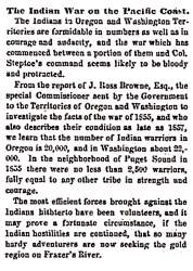 “The Indian War on the Pacific Coast,” Chicago (IL) Press and Tribune, July 7, 1858