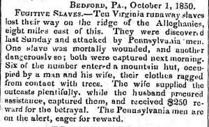 "Fugitive Slaves," Brooklyn Daily Eagle, October 2, 1850
