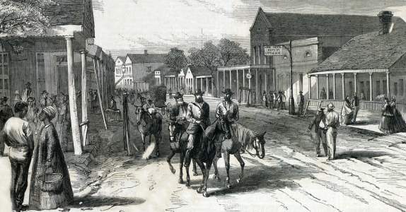 New Iberia, Louisiana, summer 1866, artist's impression, detail