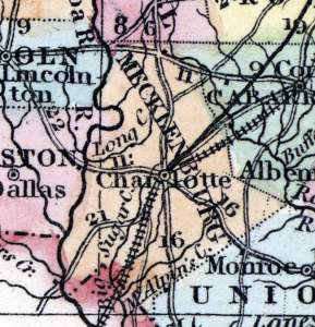 Mecklenburg County, North Carolina, 1857