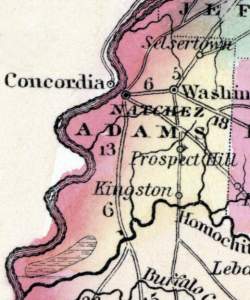 Adams County, Mississippi, 1857