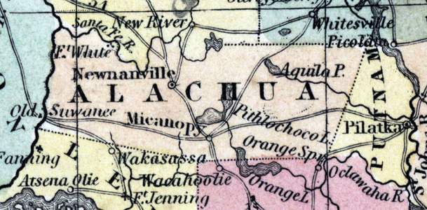 Alachua County, Florida, 1857