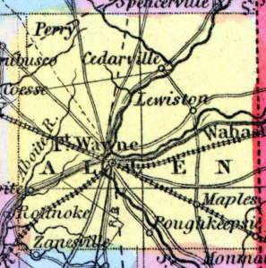 Allen County, Indiana, 1857