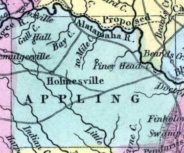 Appling County, Georgia, 1857