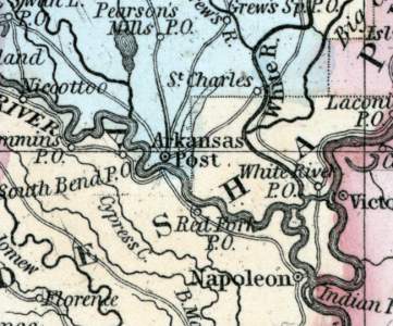 Arkansas Post, Arkansas, 1857