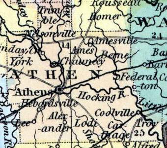 Athens County, Ohio, 1857