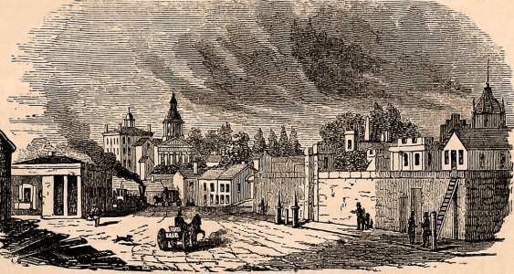 Auburn, New York, 1861, artist's impression