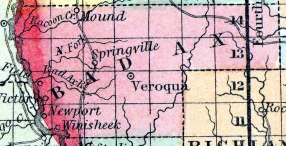 Bad Axe County, Wisconsin, 1857