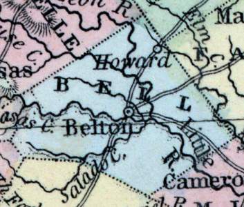 Bell County, Texas, 1857