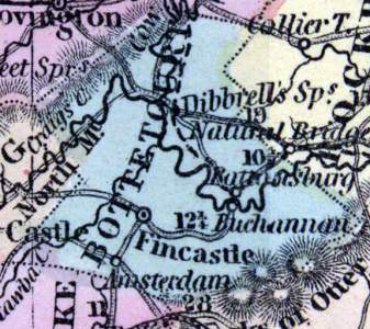 Botetourt County, Virginia, 1857