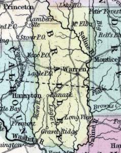 Bradley County, Arkansas, 1857