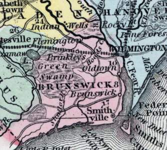 Brunswick County, North Carolina, 1857