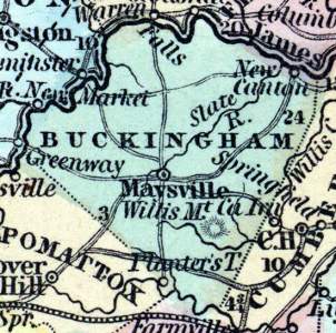 Buckingham County, Virginia, 1857