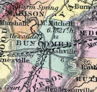 Buncombe County, North Carolina, 1857