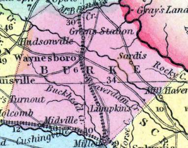 Burke County, Georgia, 1857