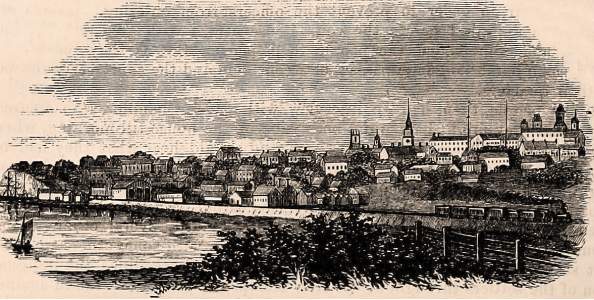 Burlington, Vermont, 1861, artist's impression