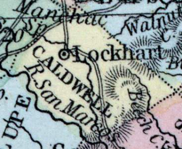 Caldwell County, Texas, 1857