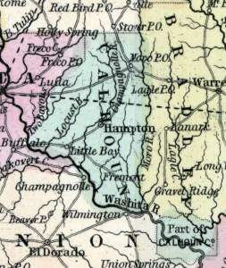 Calhoun County, Arkansas, 1857