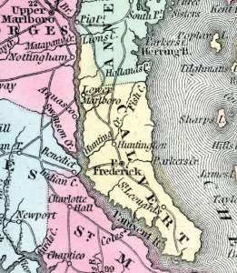 Calvert County, Maryland, 1857