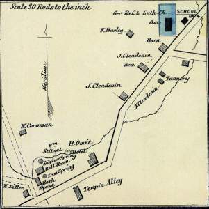 Carlisle Springs, Pennsylvania, 1872, map