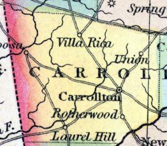 Carroll County, Georgia, 1857