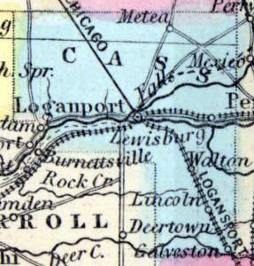 Cass County, Indiana, 1857