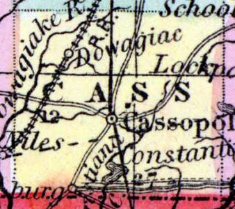 Cass County, Michigan, 1857
