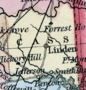 Cass County, Texas, 1857
