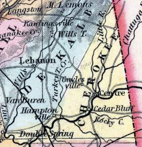 Cherokee County, Alabama, 1857