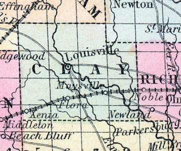 Clay County, Illinois, 1857