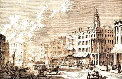 Cleveland, Ohio, 1861, artist's impression