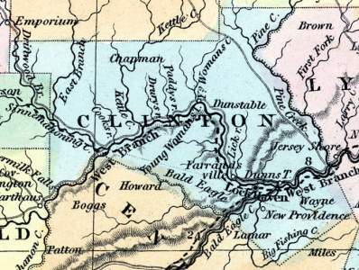Clinton County, Pennsylvania, 1857