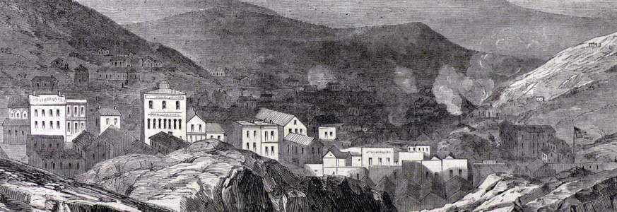 Central City, Colorado, January 1866, artist's impression, detail